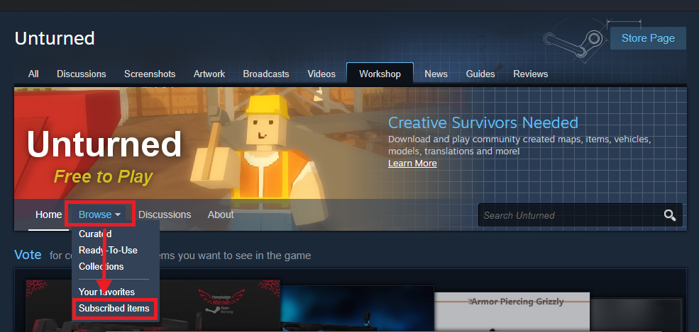 downloading from steam workshop without using workshop
